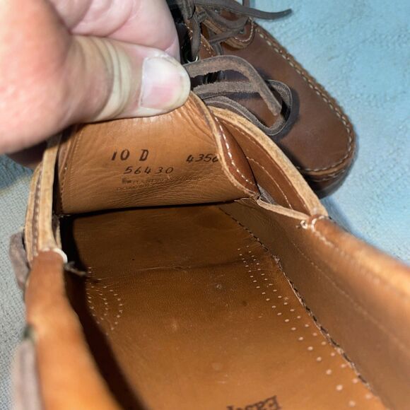 Allen Edmonds Eastport Mens Casual Shoes Sz  10 D Brown Leather Outdoors Boating